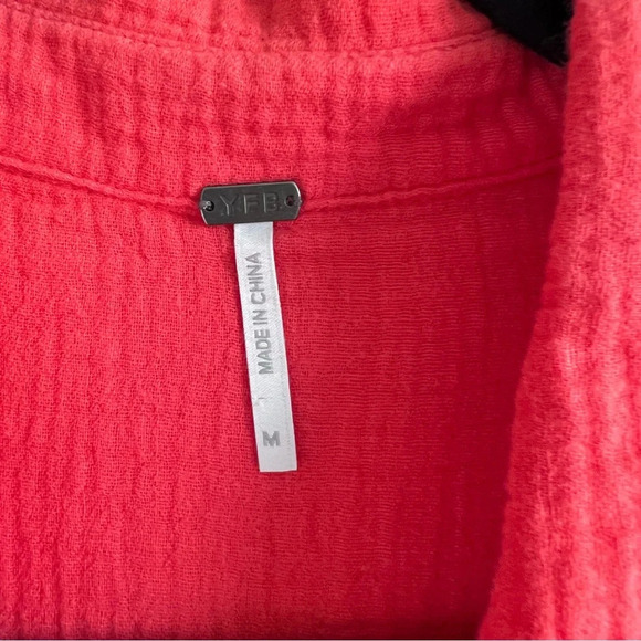 Young, Fabulous and Broke Cotton Gauze Button Down Blouse - Picture 5 of 13